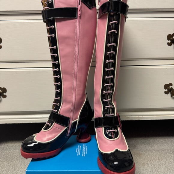 Mini SugarCandy Buckled Tall boots with Zipper - Picture 5 of 6